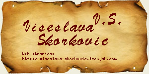 Višeslava Skorković vizit kartica